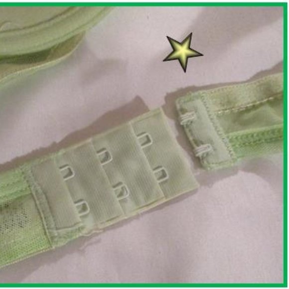 RAMPAGE LIME GREEN SHEER NET BRA SET - Picture 9 of 15